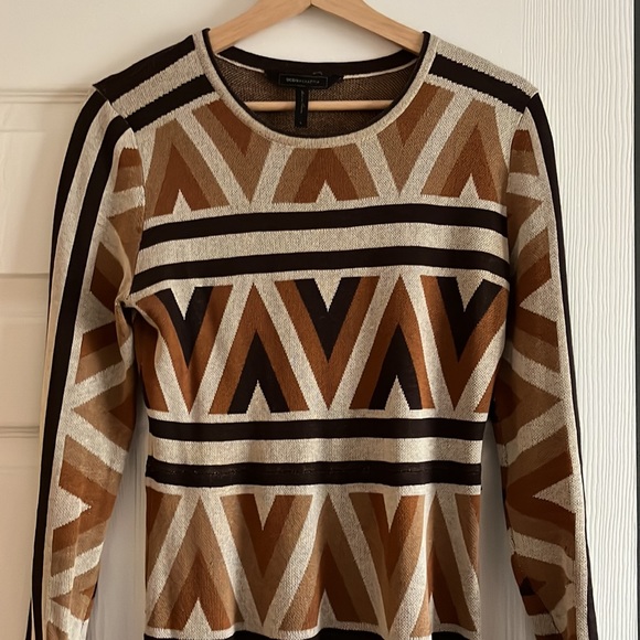 BCBG | Silk/Cotton 70s retro knit dress - Picture 3 of 7